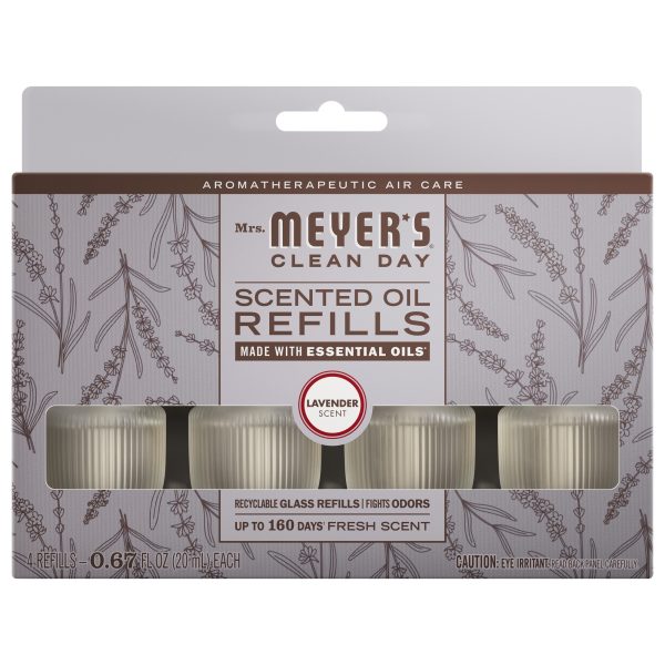 Lavender Plug In Scented Oil Refill. 4-Pack