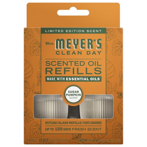 Sugar Pumpkin Plug In Scented Oil Refill. 2-Pack