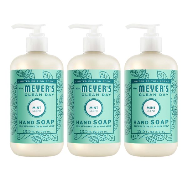 Mint Liquid Hand Soap 3-count Bundle